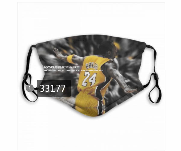 2021 NBA Los Angeles Lakers #24 kobe bryant 33177 Dust mask with filter